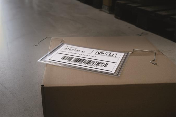 Logistické vrecko, s drôtikom, A5, hotizontálne, PP, DURABLE "HARD COVER", priehľadné 4