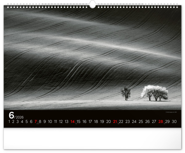 NOTIQUE Nástenný kalendár Snová krajina 2026, 48 x 33 cm 6