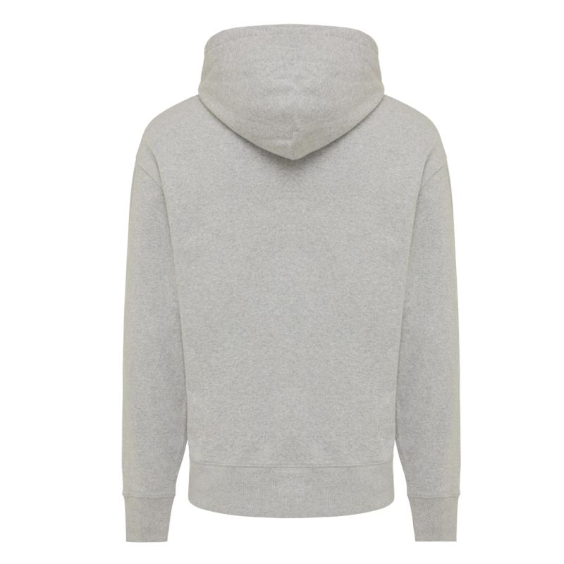 Mikina s kapucňou Iqoniq Yoho relaxed fit z recykl. bavlny heather grey XXS 2