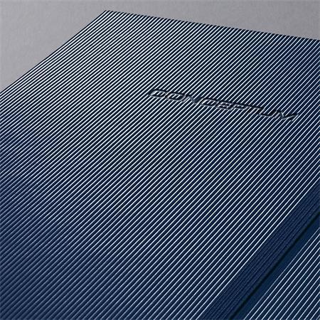 Zápisník, exkluzívny, A4, štvorčekový, 97 strán, tvrdá obálka, SIGEL "Conceptum", modrá