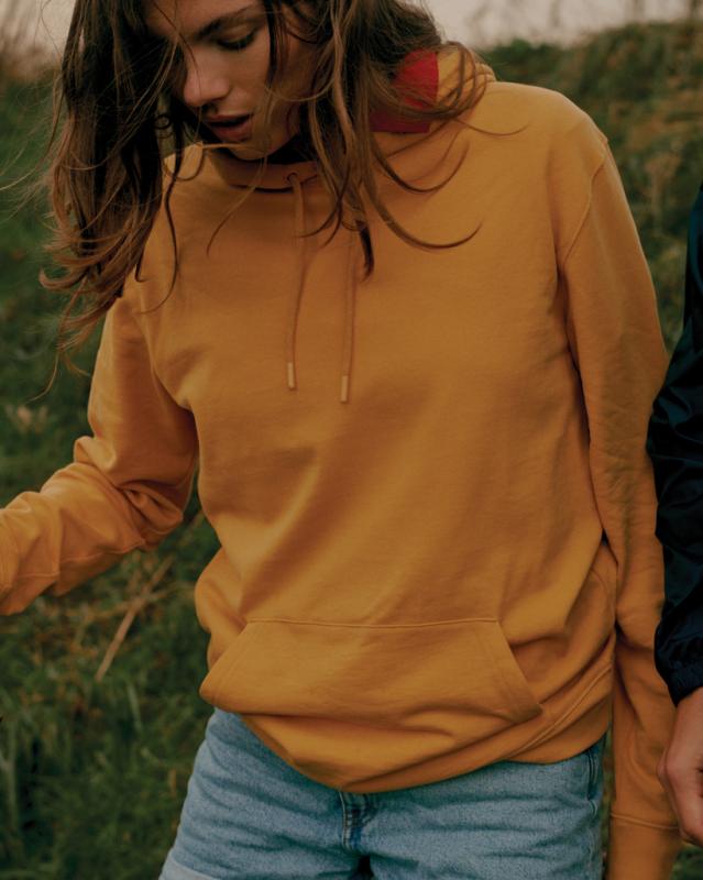 Mikina s kapucňou Iqoniq Jasper z recykl. bavlny ochre yellow XXXL 18