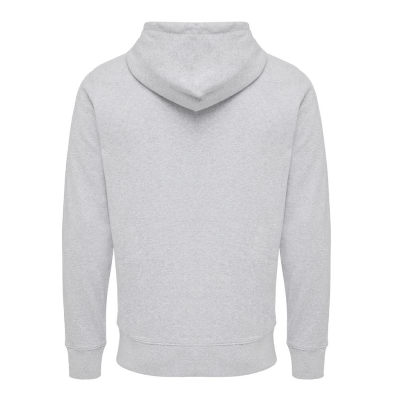 Mikina na zips s kapucňou Iqoniq Abisko z recykl. bavlny heather grey 5XL 2