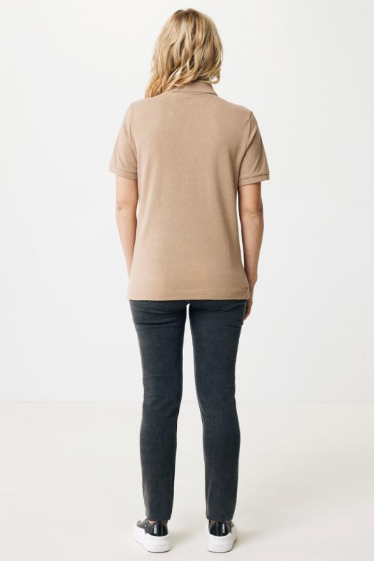 Polo tričko IQONIQ Yosemite z recykl. bavlny heather brown XXS 6