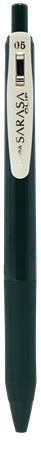Gélové pero, 0,33 mm, stláčací mechanizmus, ZEBRA "Sarasa Clip Vintage", zeleno čierne 1