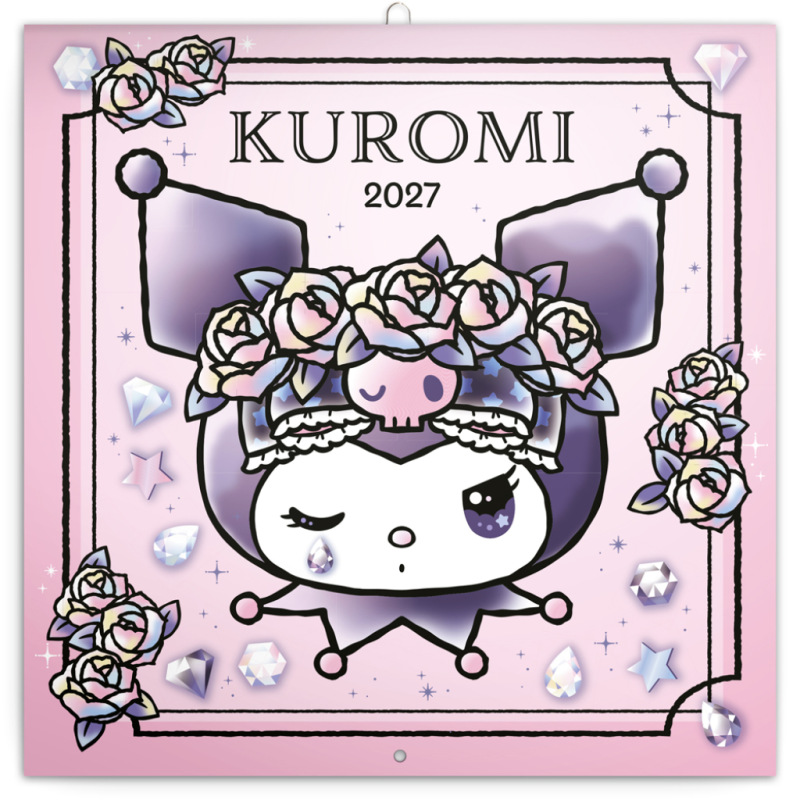 NOTIQUE Grid calendar Kuromi 2027, 30 x 30 cm