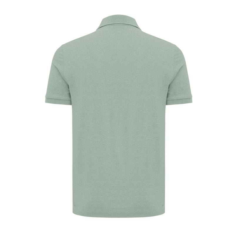 Polo tričko Iqoniq Yosemite z recykl. bavlny Iceberg green 4XL 2