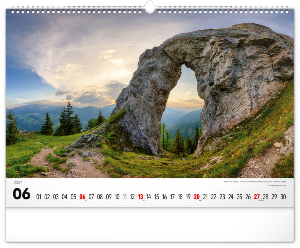 NOTIQUE Nástenný kalendár Magické Tatry 2027, 48 x 33 cm 6