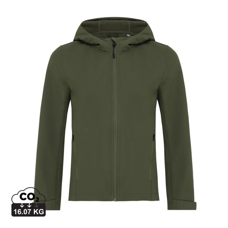 Dámska soft shell bunda Iqoniq Makalu z recykl. polyesteru khaki XL