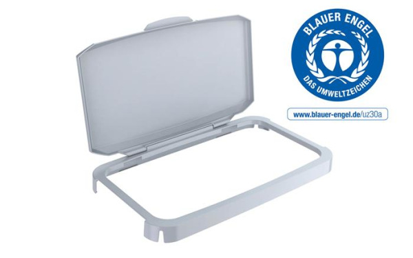 Výklopné veko pre 60 l odpadkový kôš, plast, DURABLE "Durabin®", sivé 2