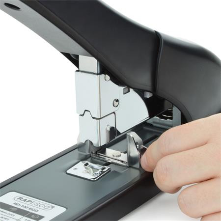Zošívačka, veľkokapacitná, 140 listov, RAPESCO "ECO HD-140", čierna 2