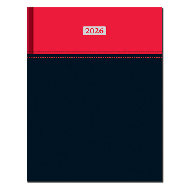Manager diár A4 MILANO červeno-čierny 2026