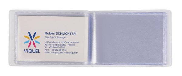 . Držiak na preukazy a karty, ležatý, so 6 vkladacími listami, vzorovaný PVC, „Viaclistový“, 1