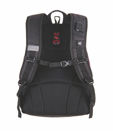 Batoh, 2v1, s priehradkou na notebook a audio konektorom, PULSE "Teens", ružová-čierna 5