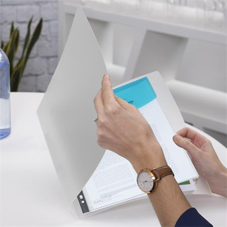 Obal na patent, s eurodierovaním, A4+, RAPESCO "Eco", mix priehľadných farieb 3
