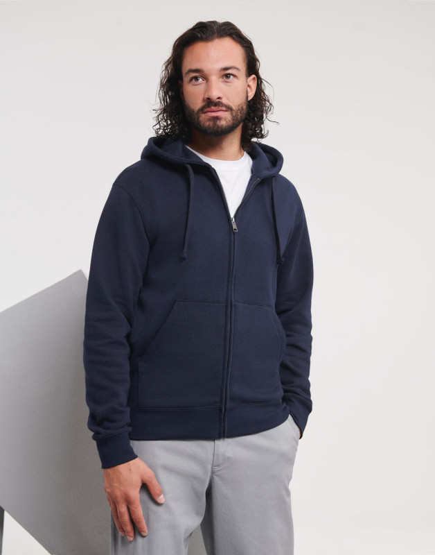 Mikina Authentic na zips s kapucňou
