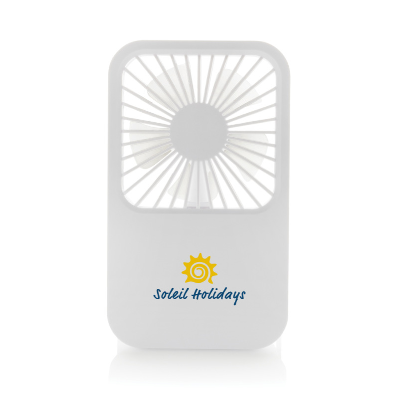 Aervina RCS nabíjateľný stolový ventilátor z rec. plastu biela 5