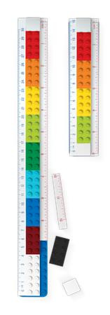 Pravítko, sada, skladacia, 2-dielna, s mini figúrkou, LEGO 1
