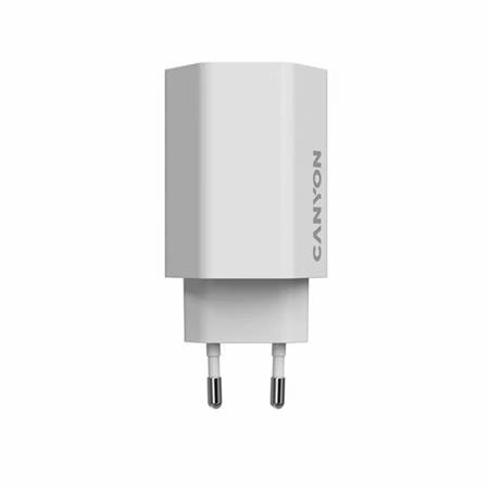Sieťová nabíjačka, 1×USB-A, 2×USB-C, 65 W, CANYON „Hexagon 65“, biela 3