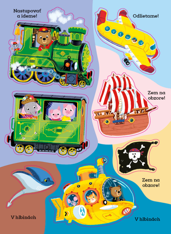 BRUMKO ROZUMKO: SPOZNÁVAME DOPRAVNÉ PROSTRIEDKY – Samolepková knižka 3