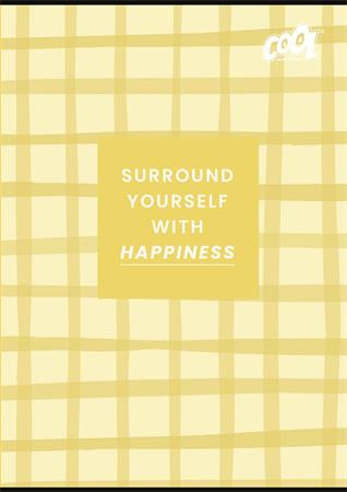 Zošit, A4, linajkový, 32 listov, COOL BY VICTORIA "Positive Mind", "81-32" 2