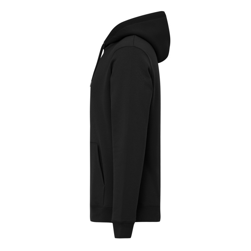 IQONIQ Joshua Unisex mikina s kapucňou z rec. bavlny čierna XS 3
