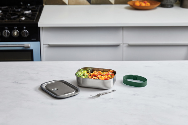 Veľká nerezová krabička na jedlo Black+Blum olivovo zelená 8