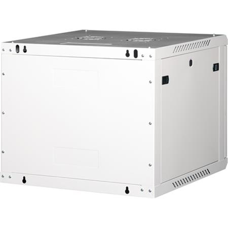 Rack skriňa, nástenná, 19", 9U, v demonte, LANDE "PROlineB", sivá 2