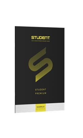 Zošit, A4, štvorčekový, 32 listov, ICO "Student Premium", čierny 3