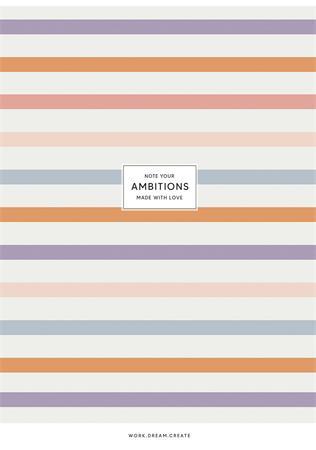Zošit, A4, štvorčekový, 40 listov, SHKOLYARYK "Ambitions", mix