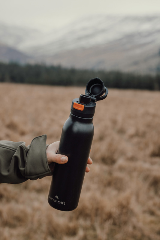 Nordic Drift Trail RCS Jednostenná fľaša na vodu 750 ml čierna 8