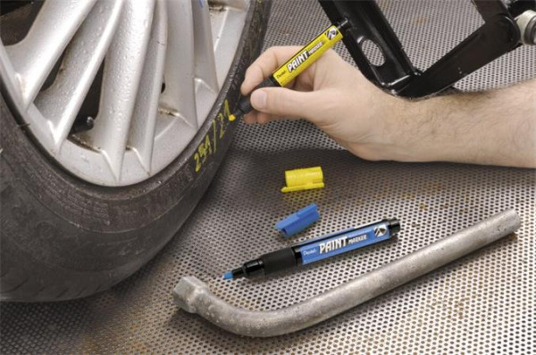 Lakový popisovač, 2 mm, kužeľový hrot, PENTEL "MMP20", zelená 2