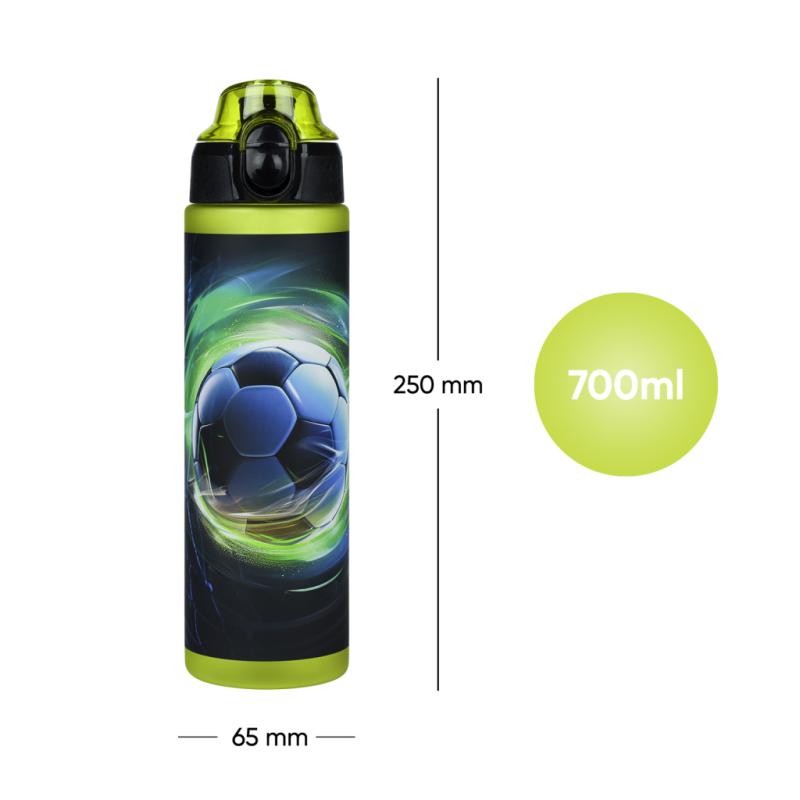 BAAGL Tritanová fľaša na nápoje Futbal, 700 ml