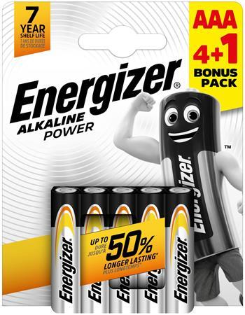 Batéria, AAA mikro, 4+1 ks, ENERGIZER "Alkaline Power" 1