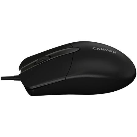 Myš, drôtová, optická, USB, CANYON "M-5", čierna 3