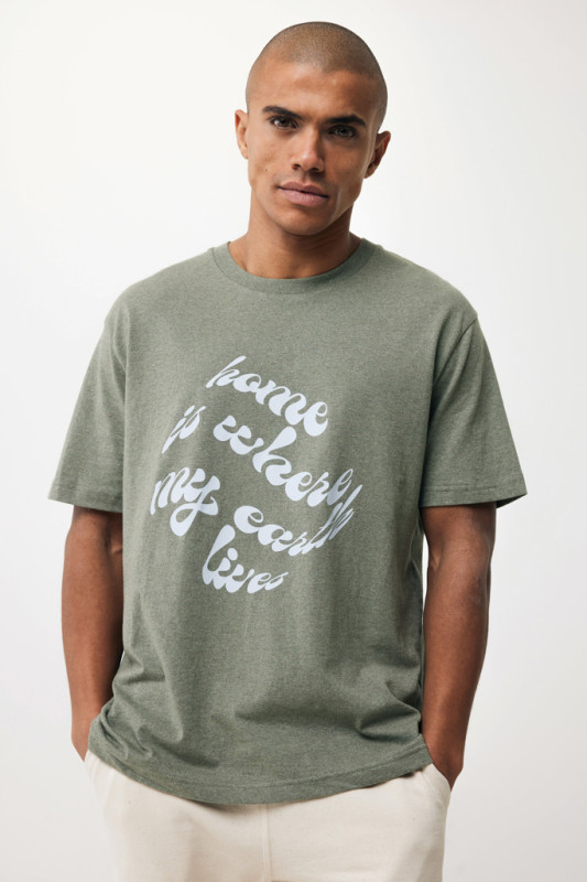 Tričko IQONIQ Teide z recykl. bavlny heather green XXS 5