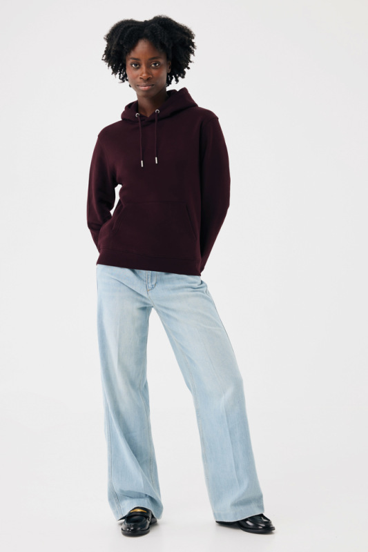 IQONIQ Joshua Unisex mikina s kapucňou z rec. bavlny merlot XS 5