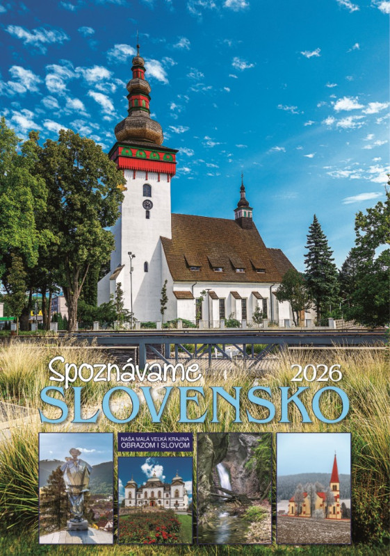 Nástenný kalendár Spoznávame Slovensko 2026 1