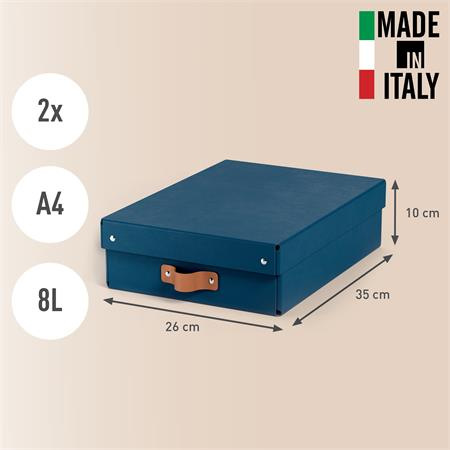 Úložný box, veľkosť M, nízky, LEITZ "Puro", modrý 3