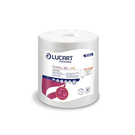Utierky, v kotúči, vnútorný návin, 1-vrstvové, 180 útržkov, LUCART "Airtech L-One", biela 1