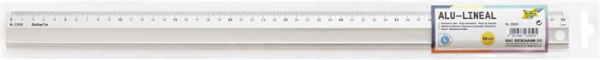 Pravítko, hliníkové, protišmykové, 50 cm, FOLIA