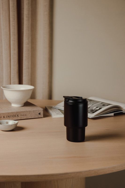 VINGA Nagano RCS termo hrnček na cesty 350 ml čierna 12