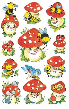 Nálepky, papier, 3 hárky, 76x120 mm, AVERY ZWECKFORM, "Z-Design No.4304", huby 2