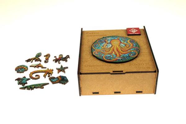 Puzzle, drevené, A4, 90 ks, PANTA PLAST "Octopus"