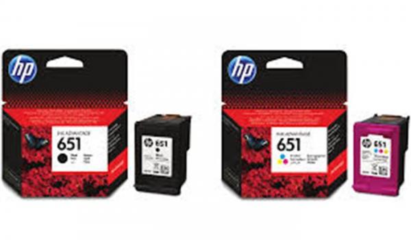 C2P10AE náplň k tlačiarňam Deskjet Ink Advantage 5575, HP 651 čierna, 600 strán