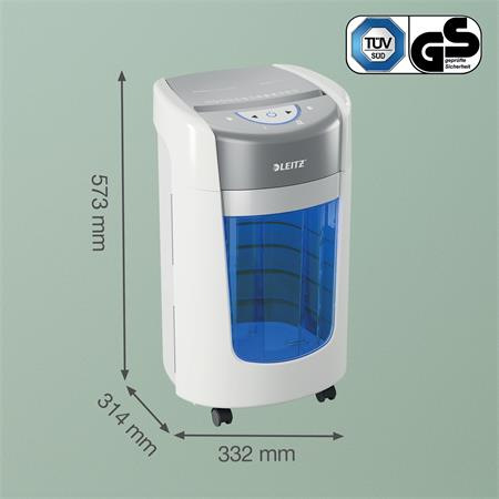 Skartovací stroj, mikrokonfety, 6 listov, LEITZ "IQ OptiMax Home Office 225 P5" 7