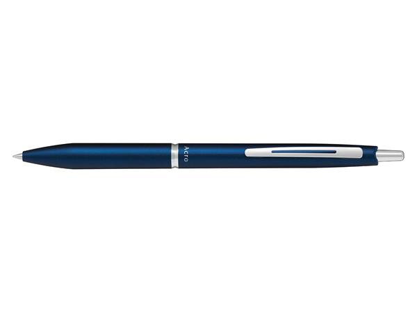Guľôčkové pero, 0,32 mm, stláčací mechanizmus, námornícke modré telo, PILOT "Acro 1000", m