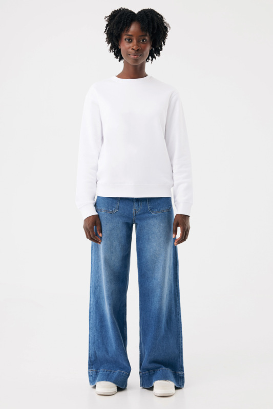 IQONIQ Toria Unisex mikina s okrúhl. výstrihom z rec. bavlny recycled white M 6