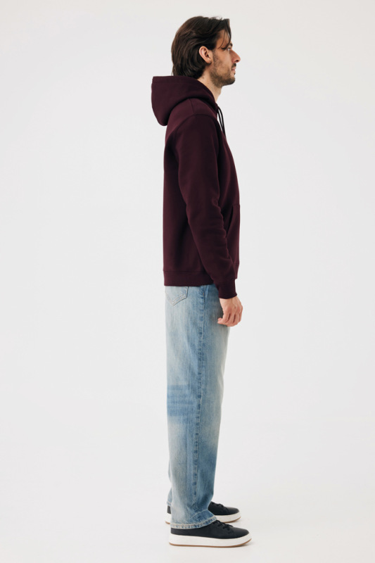 IQONIQ Joshua Unisex mikina s kapucňou z rec. bavlny merlot M 12