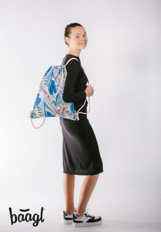 BAAGL SADA 5 Skate Leafs: batoh, peračník, vrecko, ľadvinka, obal na notebook 12