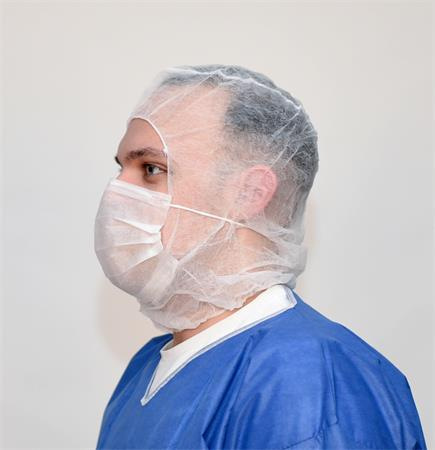 . Kukla, s rúškom, 2-vrstvová, biela 1